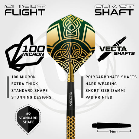 Winmau Brendan Dolan Signature Series 90% Tungsten Steel Tip Darts - view 3