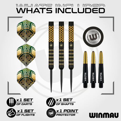 Winmau Brendan Dolan Signature Series 90% Tungsten Steel Tip Darts - view 2