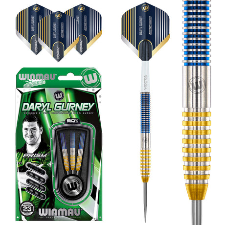 Winmau Daryl Gurney SC 1.0 Series 90% Tungsten Steel Tip Darts