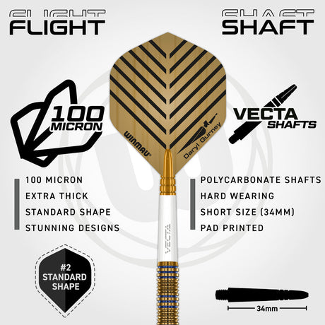Winmau Daryl Gurney Signature Edition 95% Tungsten Steel Tip Darts - view 3