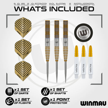 Winmau Daryl Gurney Signature Edition 95% Tungsten Steel Tip Darts - view 2