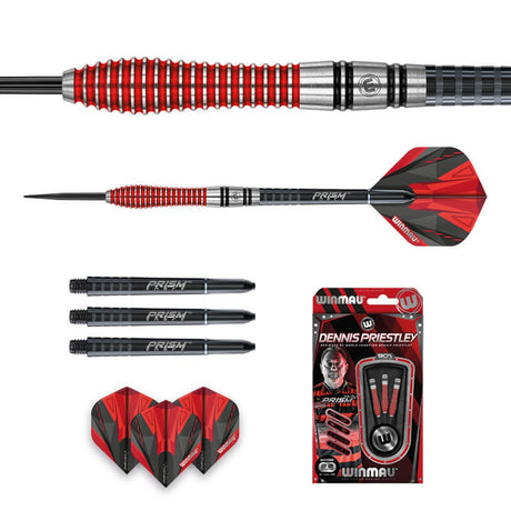 Dennis Priestley Special Edition 90% Tungsten Steel Tip Darts by Winmau - view 3