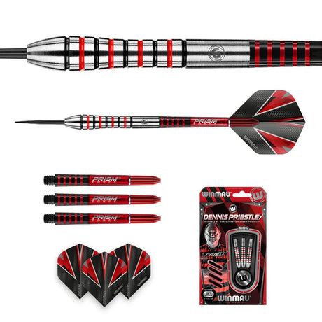 Dennis Priestley Tungsten Steel Tip Darts by Winmau - view 3