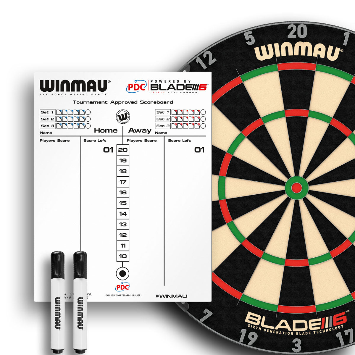 Winmau Dry Wipe Score Board - PDC Design - view 4