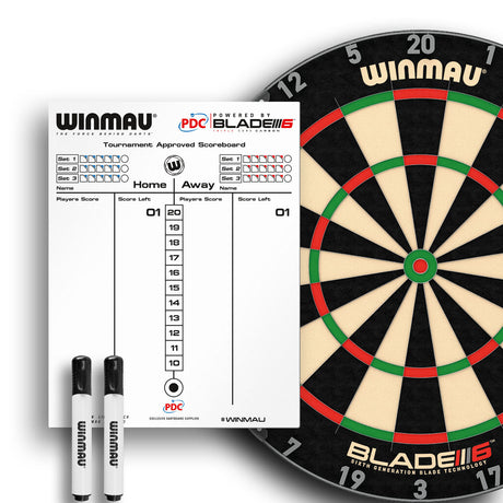 Winmau Dry Wipe Score Board - PDC Design - view 4