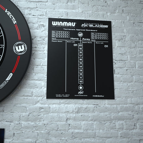 Winmau Dry Wipe Score Board - PDC Design - view 5