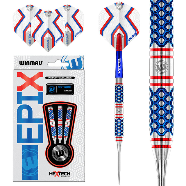 Winmau Epix 90% Tungsten Steel Tip Darts