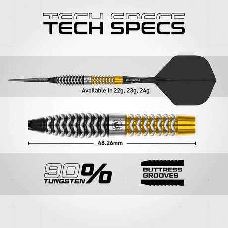 Winmau Exion Torpedo Switch Point 90% Tungsten Steel Tip Darts - view 7