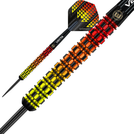 Firestorm Flame Parallel 90% Tungsten Steel Tip Darts by Winmau - view 2