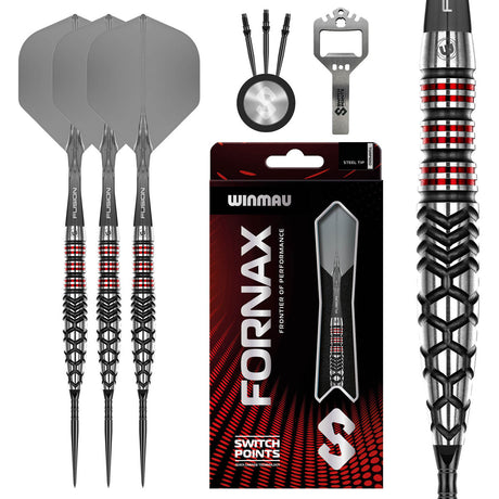 Winmau Fornax Torpedo Switch Point 90% Tungsten Steel Tip Darts