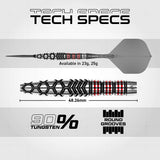 Winmau Fornax Torpedo Switch Point 90% Tungsten Steel Tip Darts - view 7