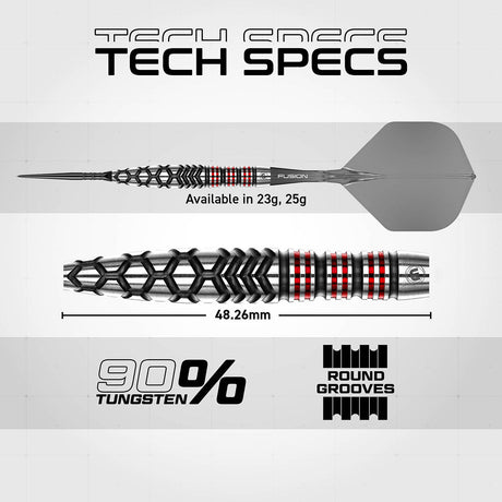 Winmau Fornax Torpedo Switch Point 90% Tungsten Steel Tip Darts - view 7