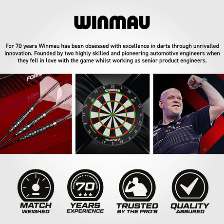 Winmau Fornax Torpedo Switch Point 90% Tungsten Steel Tip Darts - view 8
