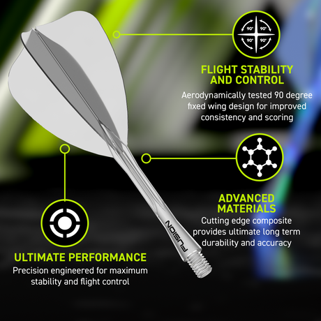 Winmau Fusion Arrow Integrated Flight & Shaft Clear - view 13