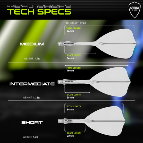 Winmau Fusion Arrow Integrated Flight & Shaft Clear - view 12