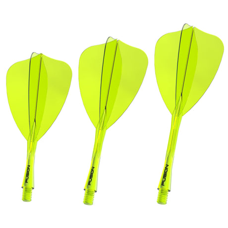 Winmau Fusion Arrow Integrated Flight & Shaft Yellow - view 16