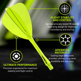 Winmau Fusion Arrow Integrated Flight & Shaft Yellow - view 13