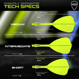 Winmau Fusion Arrow Integrated Flight & Shaft Yellow - view 12