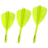 Winmau Fusion Arrow Integrated Flight & Shaft Yellow - view 2