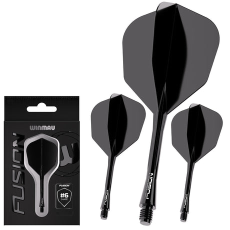 Fusion Integrated Flight & Shaft Black No6 by Winmau - view 11