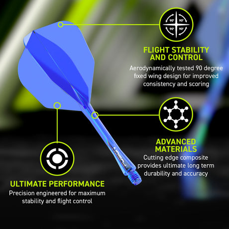 Winmau Fusion Integrated Flight & Shaft Blue No6 - view 20