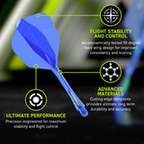 Winmau Fusion Integrated Flight & Shaft Blue No6 - view 6