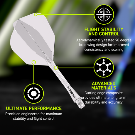 Fusion Integrated Flight & Shaft Clear No6 by Winmau - view 20