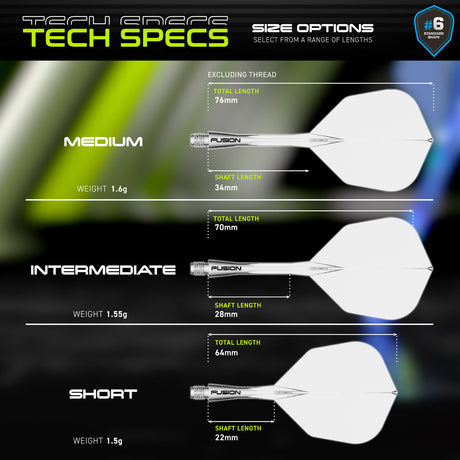 Fusion Integrated Flight & Shaft Clear No6 by Winmau - view 5