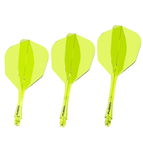 Fusion Integrated Flight & Shaft Neon Yellow No6 by Winmau - view 2