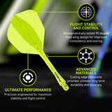 Fusion Integrated Flight & Shaft Neon Yellow No6 by Winmau - view 6