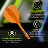 Winmau Fusion Integrated Flight & Shaft Orange No6 - view 13