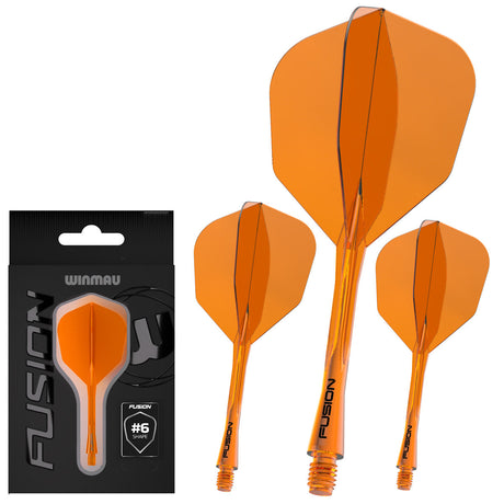 Winmau Fusion Integrated Flight & Shaft Orange No6 - view 4