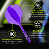Fusion Integrated Flight & Shaft Purple No2 by Winmau - view 20