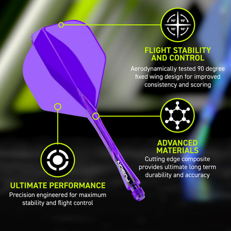 Fusion Integrated Flight & Shaft Purple No2 by Winmau - view 20