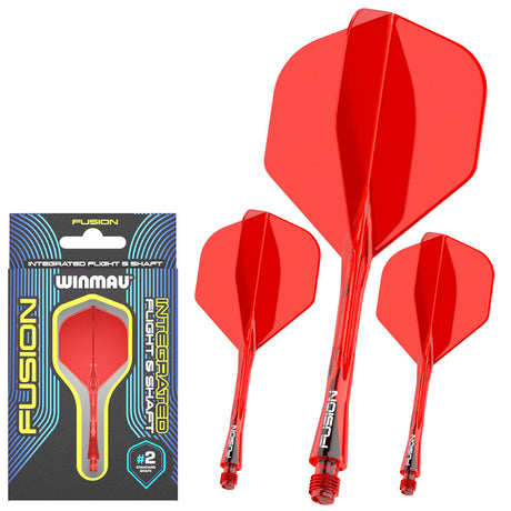 Fusion Integrated Flight & Shaft Red No2 by Winmau - view 11