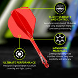 Fusion Integrated Flight & Shaft Red No2 by Winmau - view 13