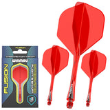 Fusion Integrated Flight & Shaft Red No2 by Winmau - view 4