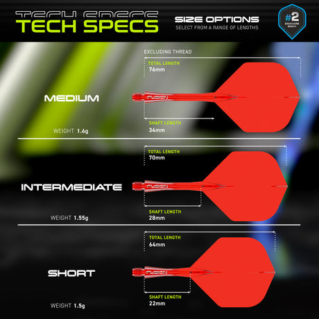 Fusion Integrated Flight & Shaft Red No2 by Winmau - view 5