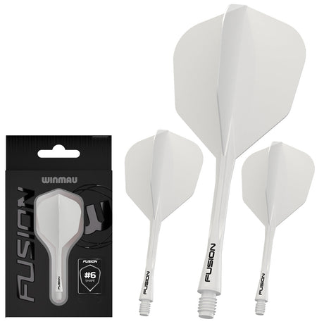 Winmau Fusion Integrated Flight & Shaft White No6 - view 4
