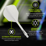 Winmau Fusion Integrated Flight & Shaft White No6 - view 6