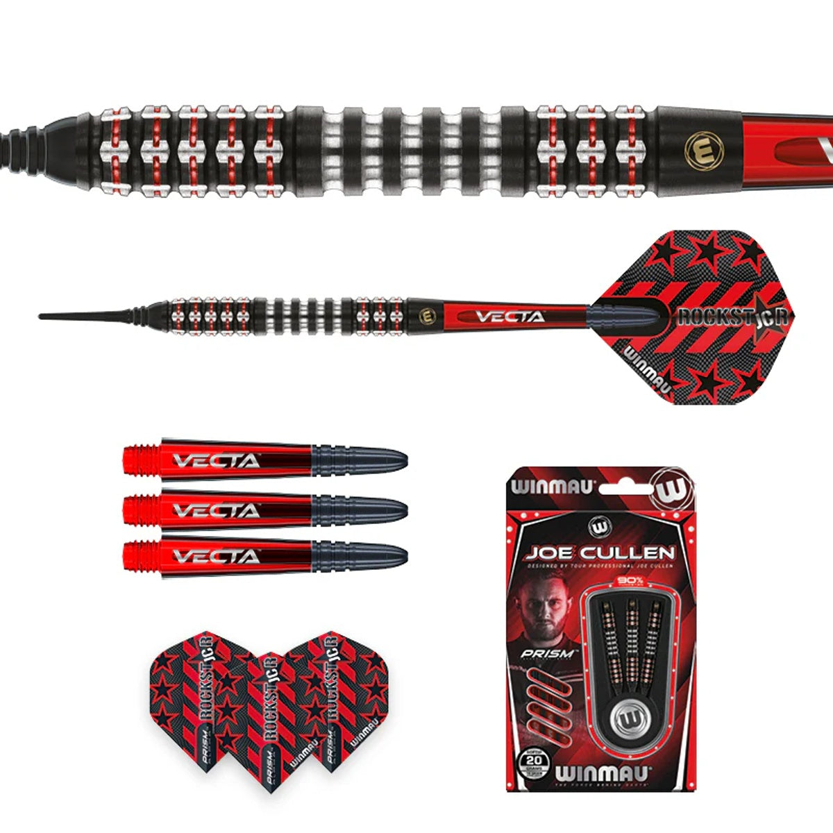 Joe Cullen Ignition Series 90% Tungsten Soft Tip Darts by Winmau - view 5