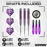 Winmau John Brown Signature Edition 90% Tungsten Steel Tip Darts - view 2