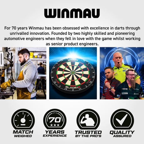 Winmau John Brown Signature Edition 90% Tungsten Steel Tip Darts - view 7