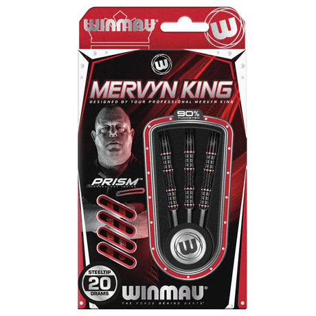 Mervyn King Special Edition 90% Tungsten Steel Tip Darts by Winmau - view 4