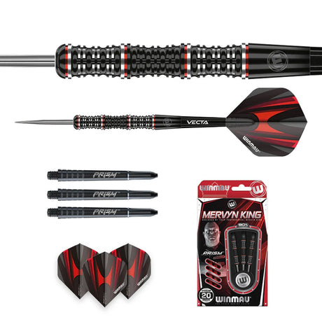 Mervyn King Special Edition 90% Tungsten Steel Tip Darts by Winmau - view 5