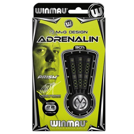 Michael Van Gerwen MVG Adrenalin 90% Tungsten Steel Tip Darts by Winmau - view 4