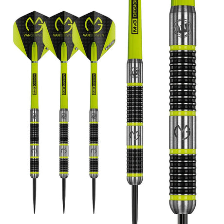 Michael Van Gerwen MVG Aspire 80% Tungsten Steel Tip Darts by Winmau - view 5