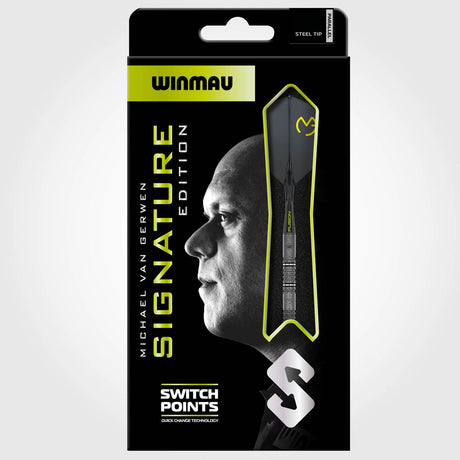 Winmau Michael van Gerwen MvG Signature Edition Switch Point 90% Tungsten Steel Tip Darts - view 6