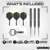 Winmau Michael van Gerwen MvG Signature Edition Switch Point 90% Tungsten Steel Tip Darts - view 2