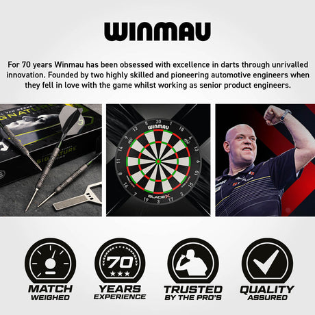Winmau Michael van Gerwen MvG Signature Edition Switch Point 90% Tungsten Steel Tip Darts - view 8